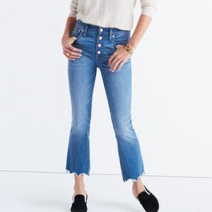 Madewell Cali Demi Boot Jean Button Front